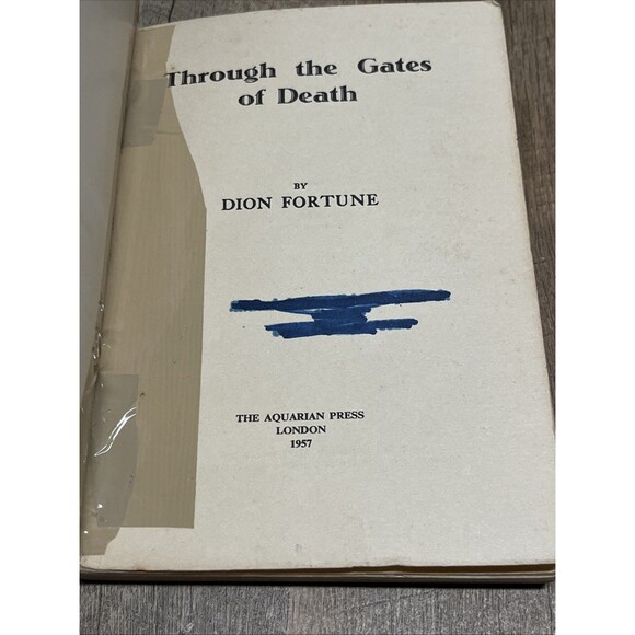 Through the Gates of Death Dion Fortune Very Scarce First Edition 1957 - Picture 8 of 11